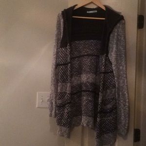 Maurice's grey size large hooded sweater